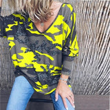 2019 New Fashion Women V Neck Long Sleeve T Shirts
