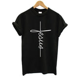 Fashion New Arrival Women T Shirts Summer Short Sleeve Jesus T-shirt