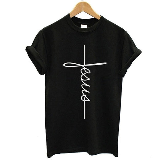 Fashion New Arrival Women T Shirts Summer Short Sleeve Jesus T-shirt