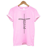 Fashion New Arrival Women T Shirts Summer Short Sleeve Jesus T-shirt