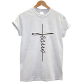 Fashion New Arrival Women T Shirts Summer Short Sleeve Jesus T-shirt