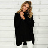 2019 Autumn New Women Pure Color Long Batwing Sleeve Loose Pullover Tops Fluffy Jumper Casual T Shirts