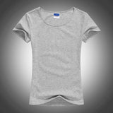 Slim Sexy Custom Logo photo Text Printed Female Women T shirt