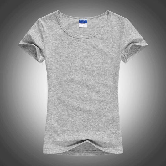Slim Sexy Custom Logo photo Text Printed Female Women T shirt