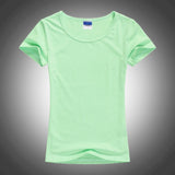 Slim Sexy Custom Logo photo Text Printed Female Women T shirt
