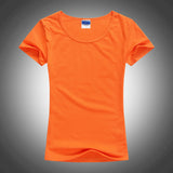 Slim Sexy Custom Logo photo Text Printed Female Women T shirt