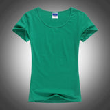 Slim Sexy Custom Logo photo Text Printed Female Women T shirt