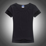 Slim Sexy Custom Logo photo Text Printed Female Women T shirt