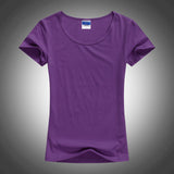 Slim Sexy Custom Logo photo Text Printed Female Women T shirt