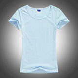 Slim Sexy Custom Logo photo Text Printed Female Women T shirt