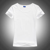 Slim Sexy Custom Logo photo Text Printed Female Women T shirt