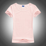 Slim Sexy Custom Logo photo Text Printed Female Women T shirt